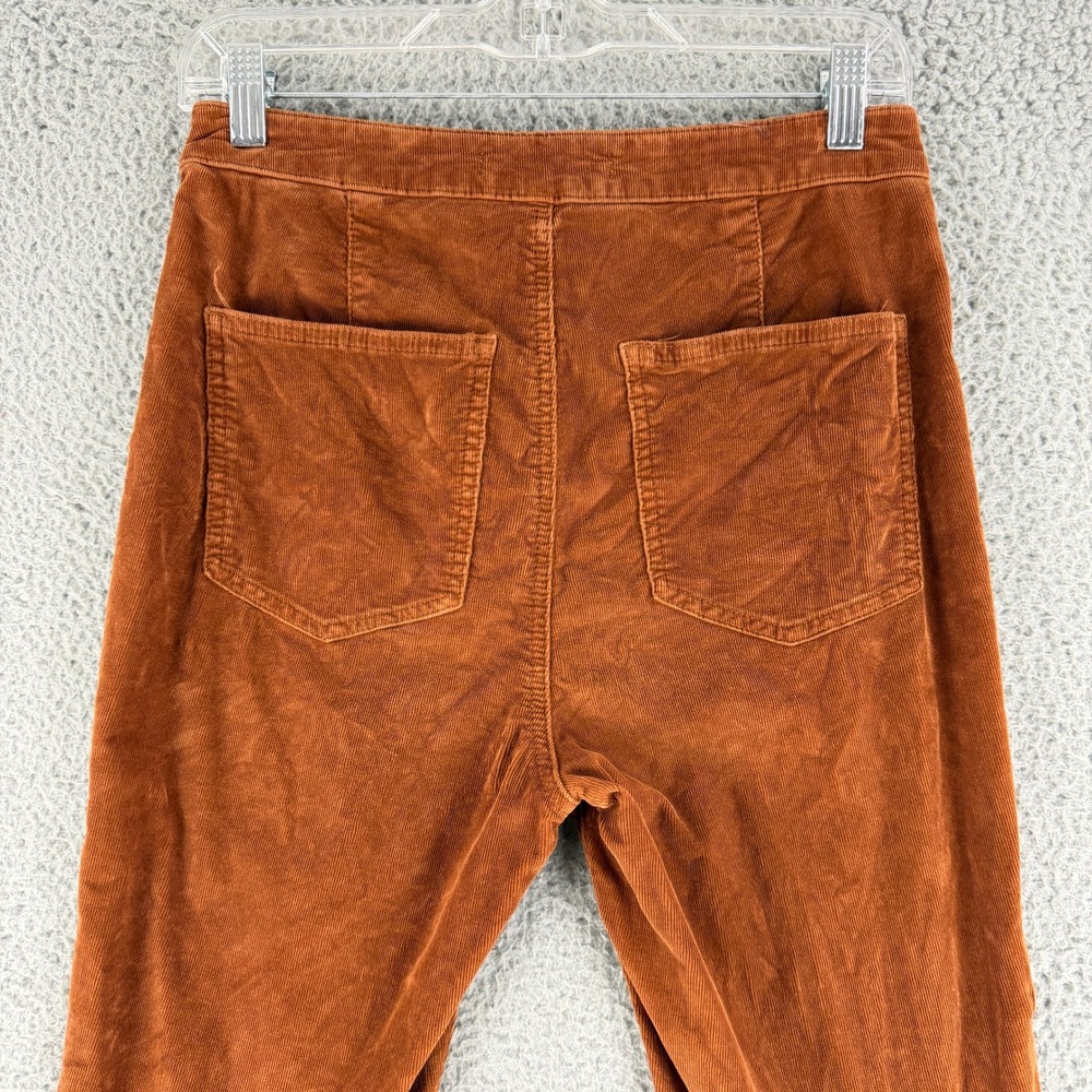 Free People Just Float On Flare Jeans Womens 27 Rust Orange Corduroy Bell Bottom - Picture 12 of 16